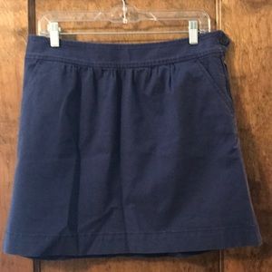 ❤️ J Crew Blue Chino Pocket Skirt